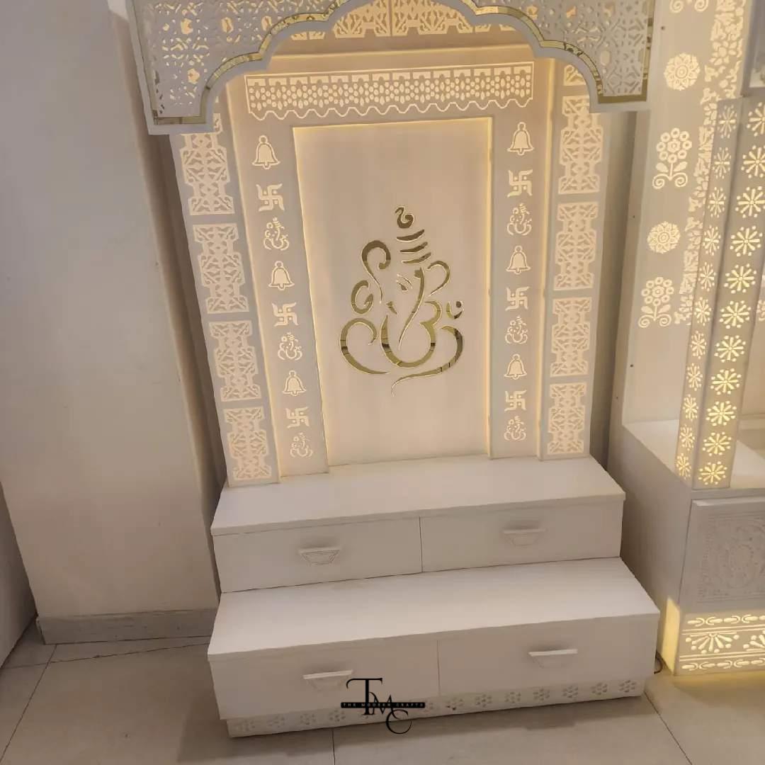 Compact Corian Marble Mandir