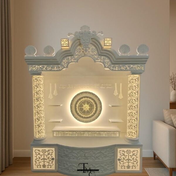 backlit mandir