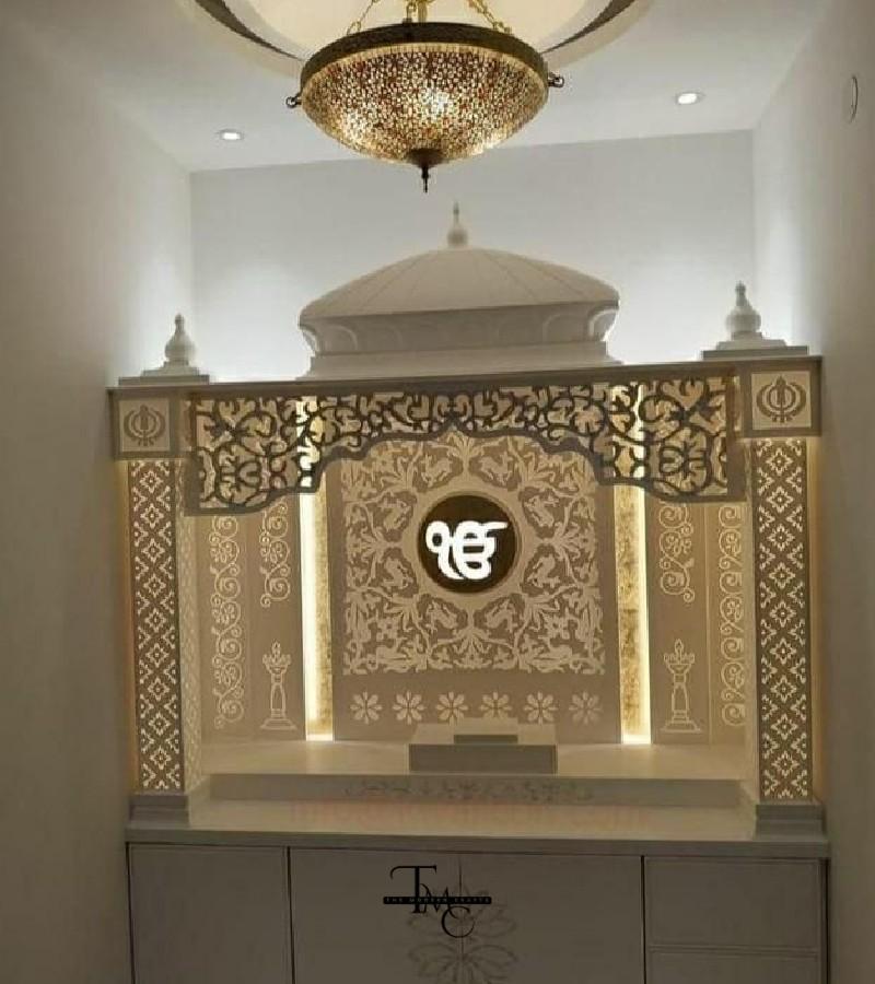 Custom Corian Mandir
