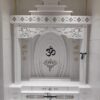 Premium Om Corian Mandir With Lighting
