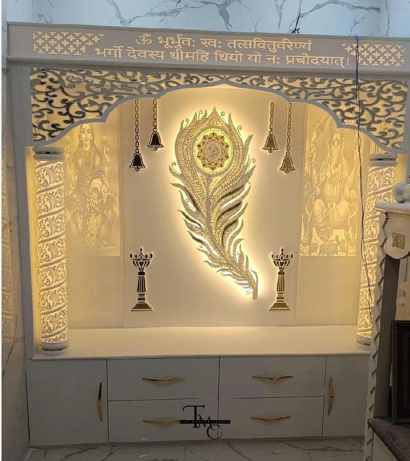 3d corian mandir