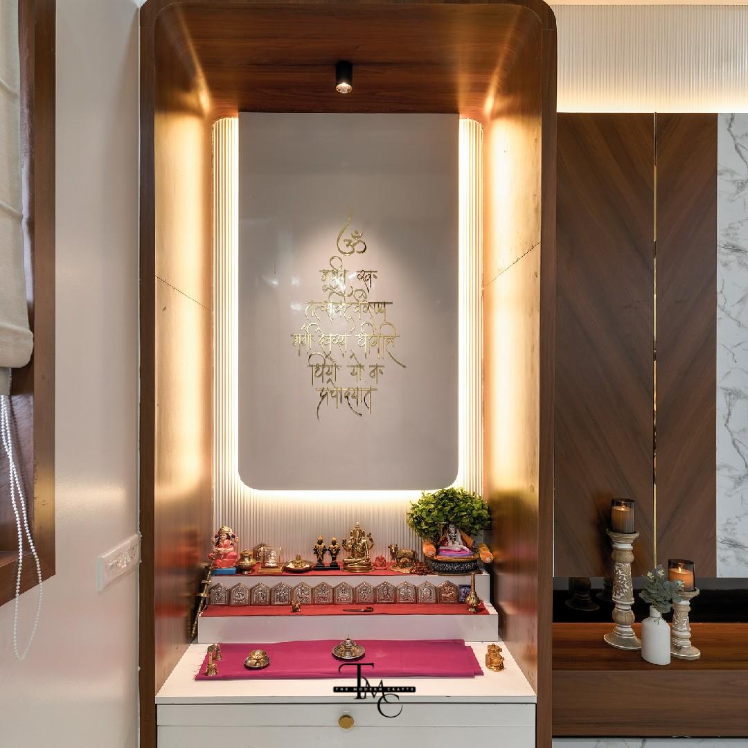 New-Project-71 Premium MDF Ganesh Wooden Temple With LED Lights