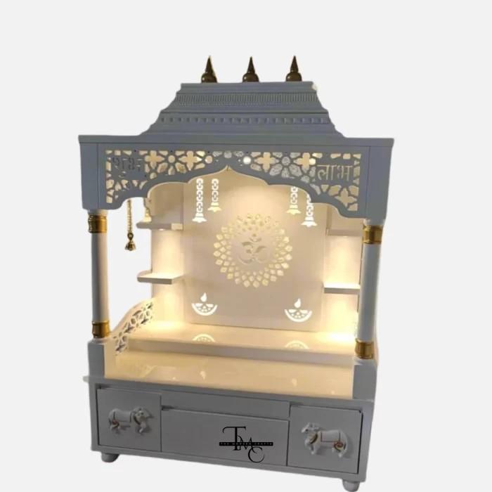 New-Project-83-700x700 Elegant Modern Luxury Wooden Om Temple with Backlit