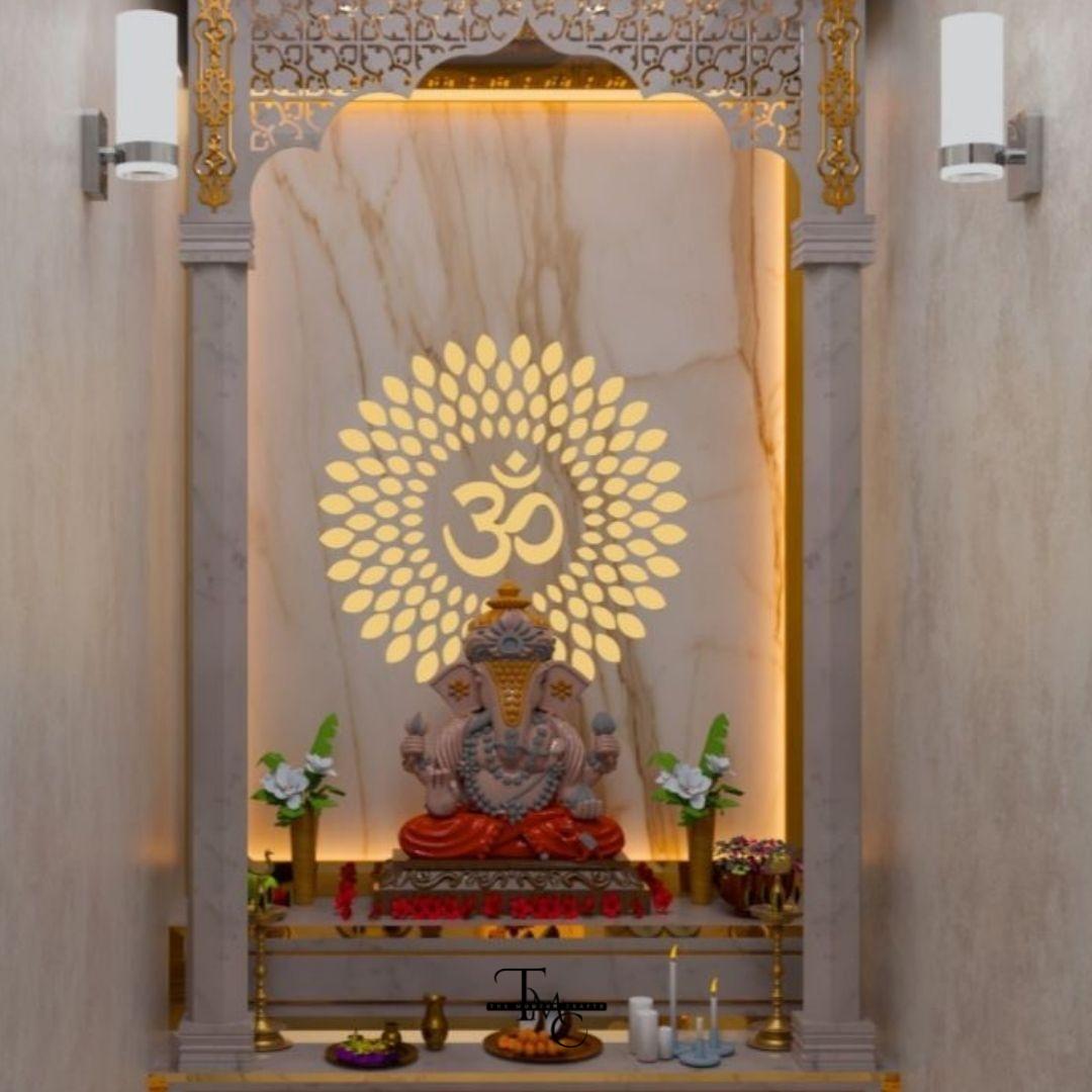 Custom Corian Marble Mandir