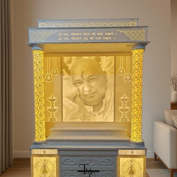 Backlit Corian Marble Mandir