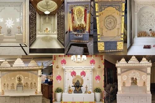 Corian Mandir color variation