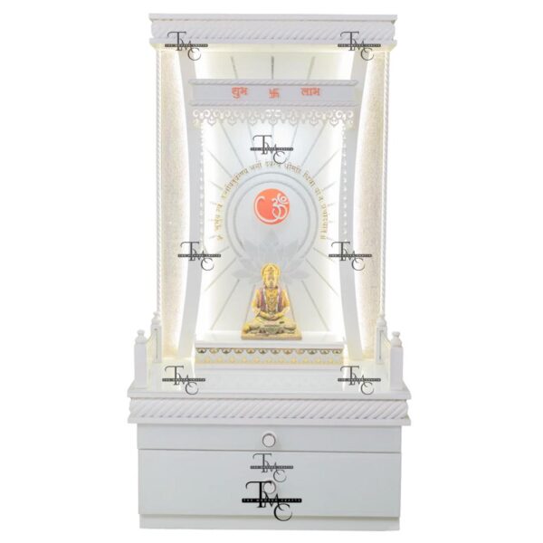 Truly Magnificent White Corian Marble Temple