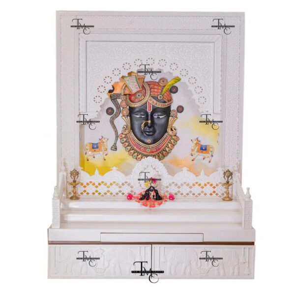 Exclusive Corian Marble Mandir With Shreenathji