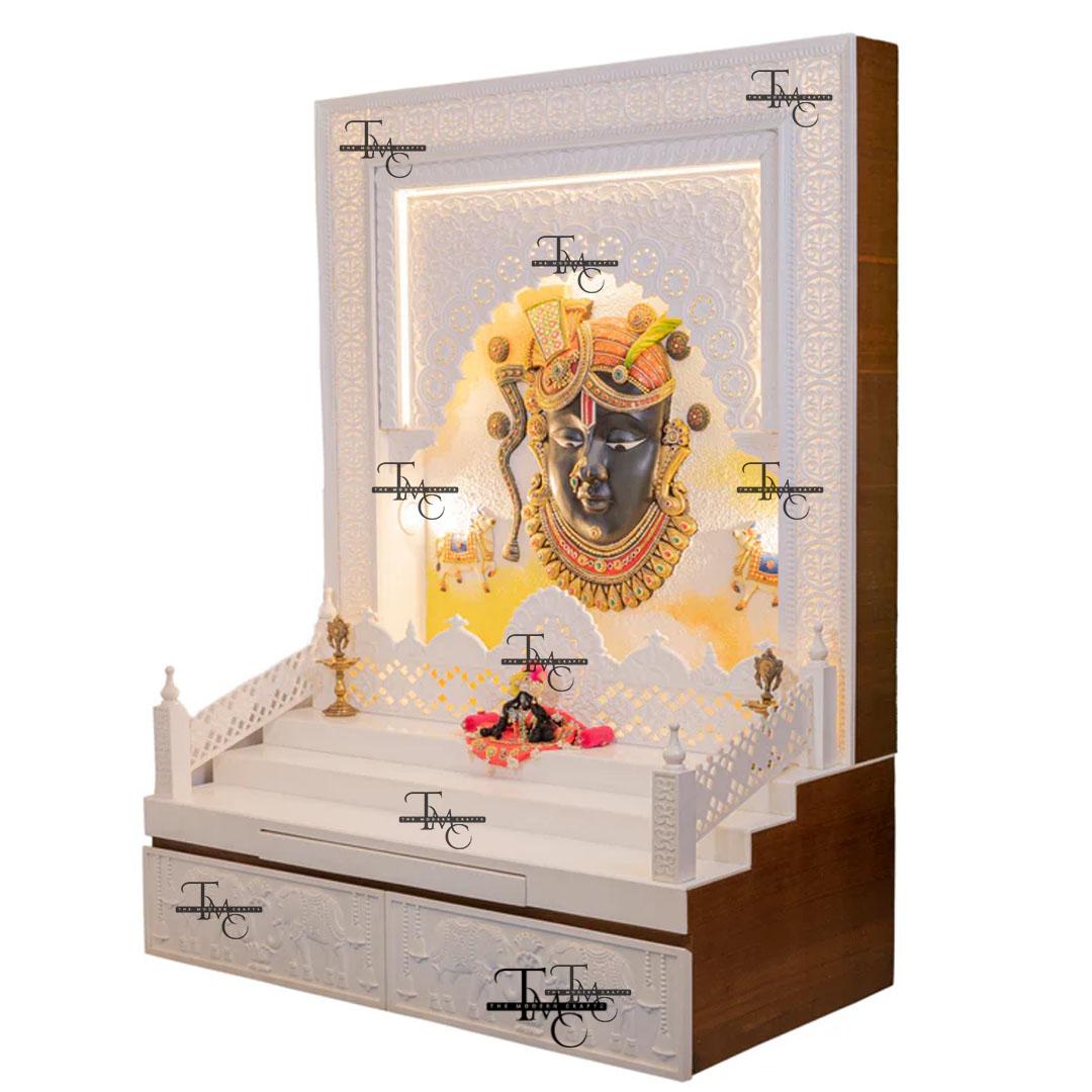 image 3 Exclusive Corian Marble Mandir With Shreenathji