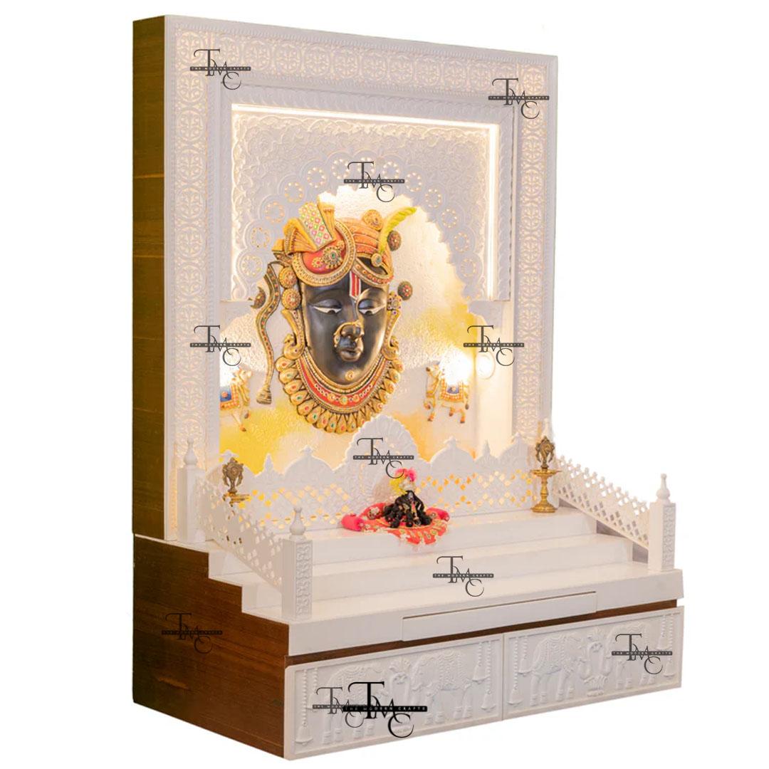 image 4 Exclusive Corian Marble Mandir With Shreenathji