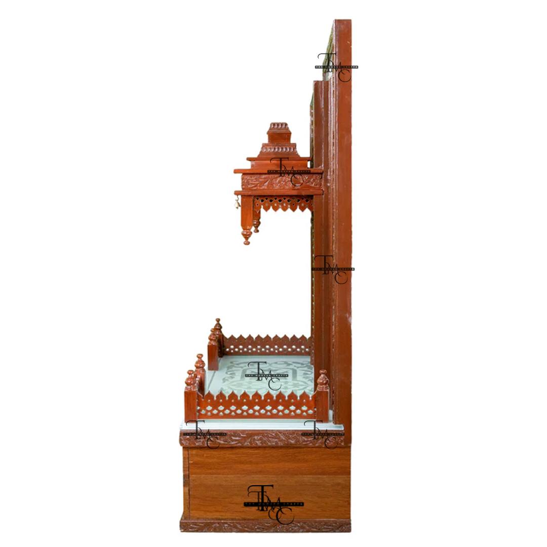 image 4 Divine Sagwan + Corian Marble Mandir