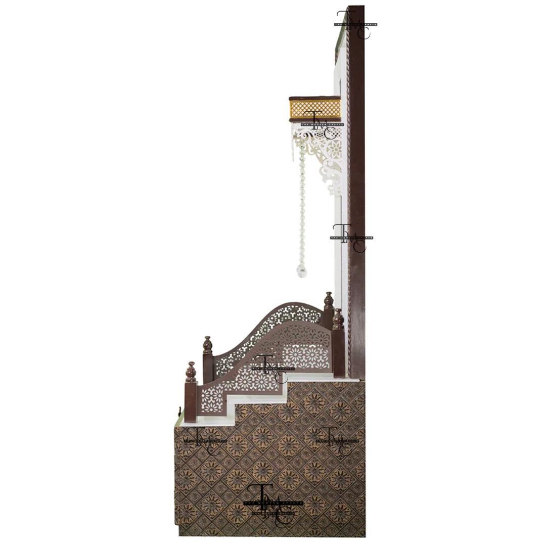 image 5 Premium Corian Pooja Mandir with Om Artwork