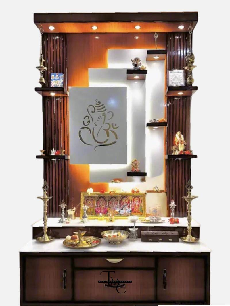 Ganesha Big Size Wooden Pooja Mandir  